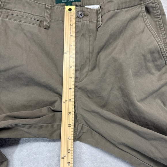 LRL Lauren Jeans Co Ralph Lauren Pants Women's 12 Biltmore Chino Khaki Wide Leg - Picture 13 of 15